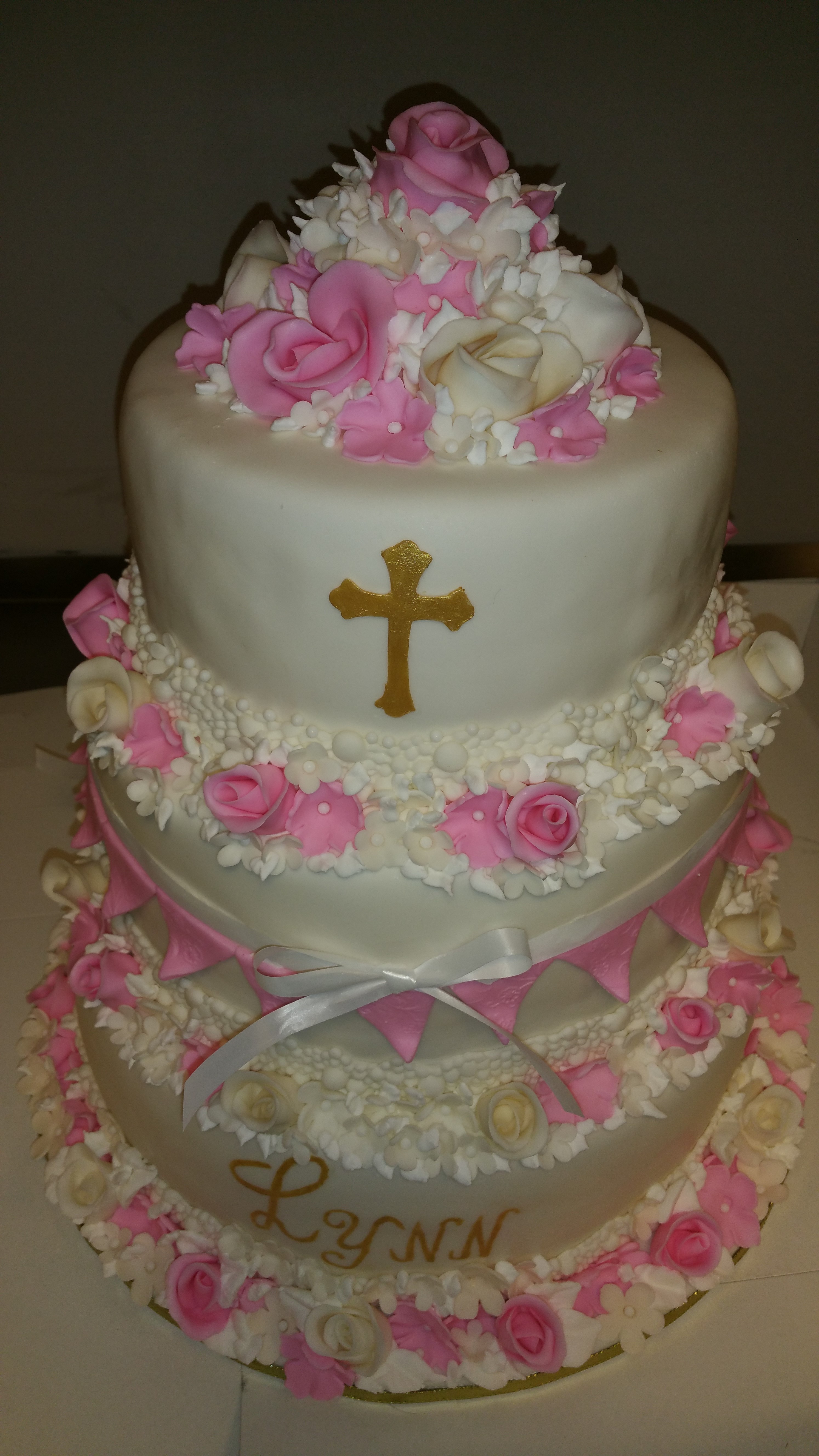 Dooptaart meisje/ Baptism cake girl | Dooptaarten, Doop, Taart